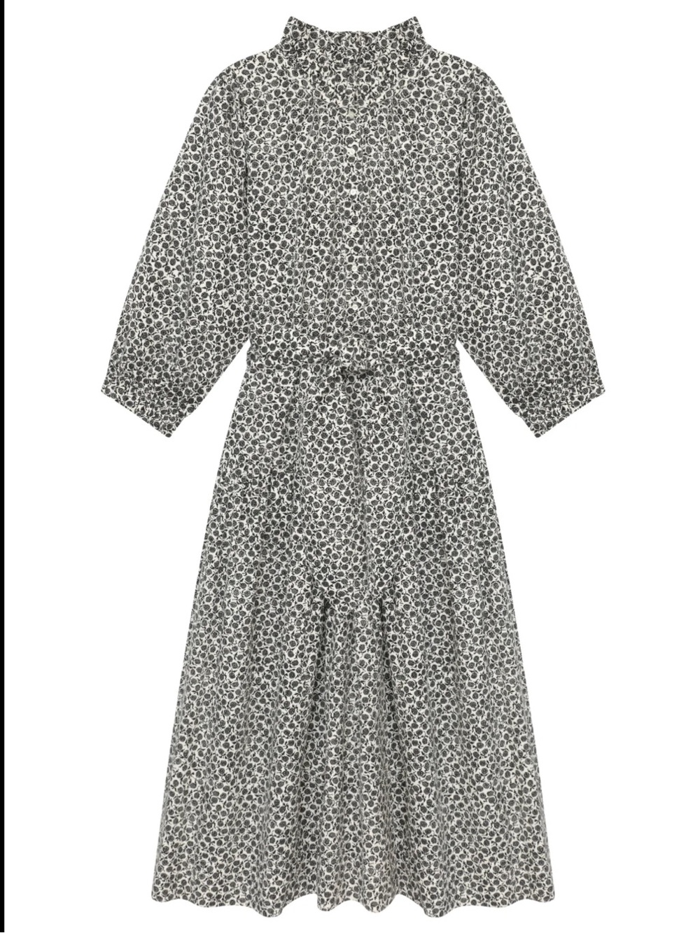 The Great. the Venetian Floral Leaf Print  Dress Size 0 / XS NEW - no belt